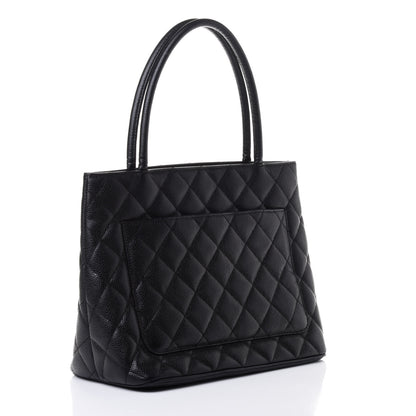 Chanel Caviar Quilted Medallion Tote Black 2 of 4