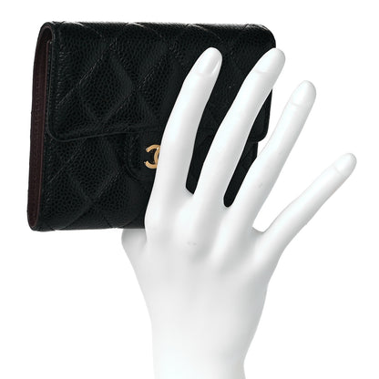 Chanel Caviar Quilted Compact Flap Wallet Black 2 of 11