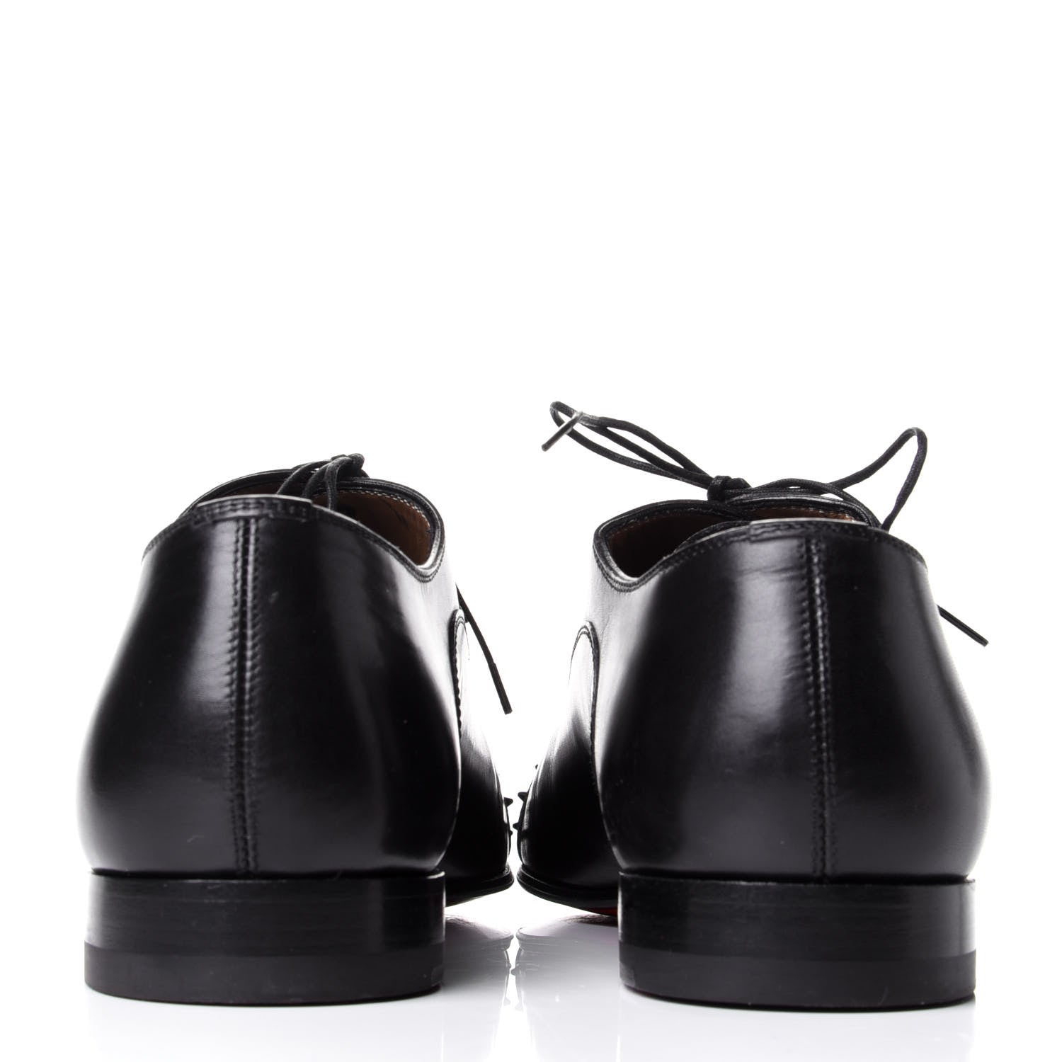 Christian Louboutin Calfskin Spike Mens Gregossic Flat 42 Black 3 of 4