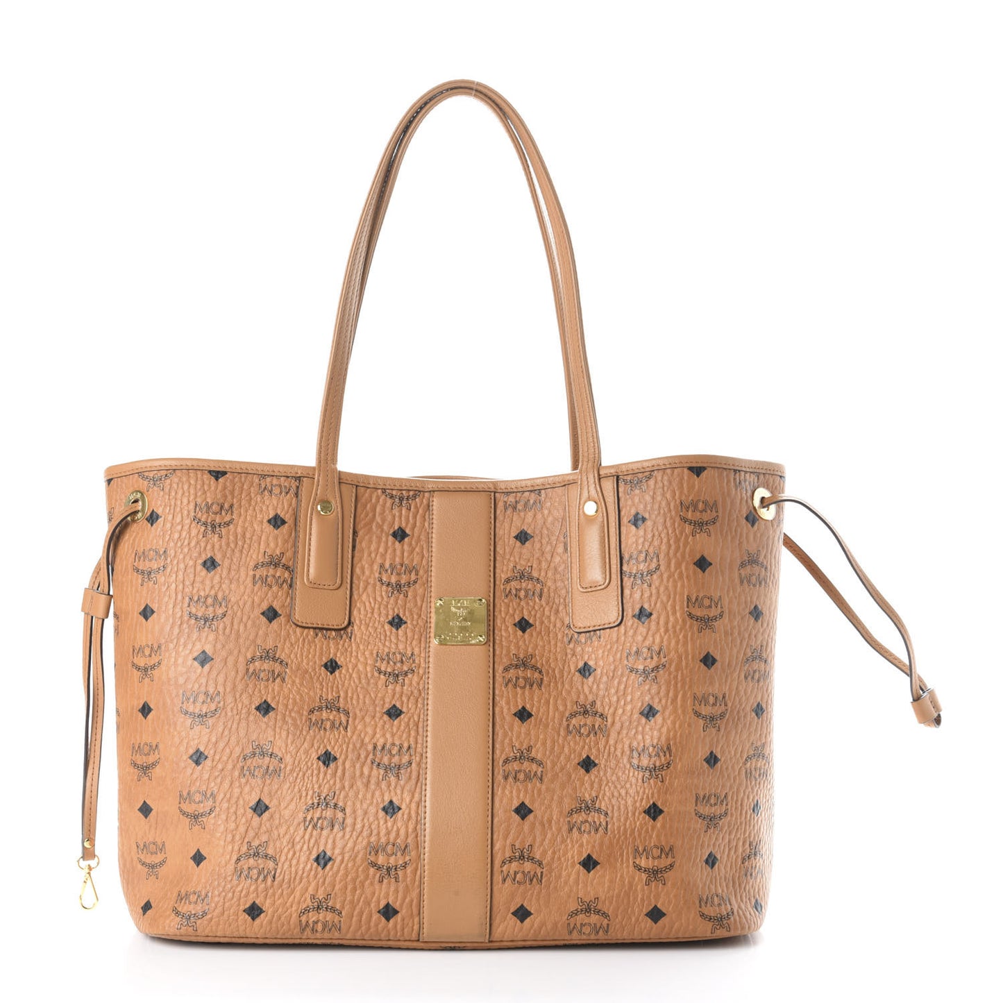 Visetos Medium Liz Reversible Shopper Tote Cognac