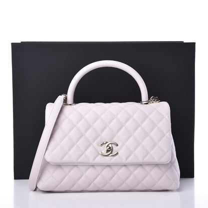 Chanel Caviar Quilted Small Coco Handle Flap Lilas Lilac 10 of 10