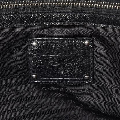 Prada Tessuto Nylon Cervo Lux Dome Satchel Black 6 of 9