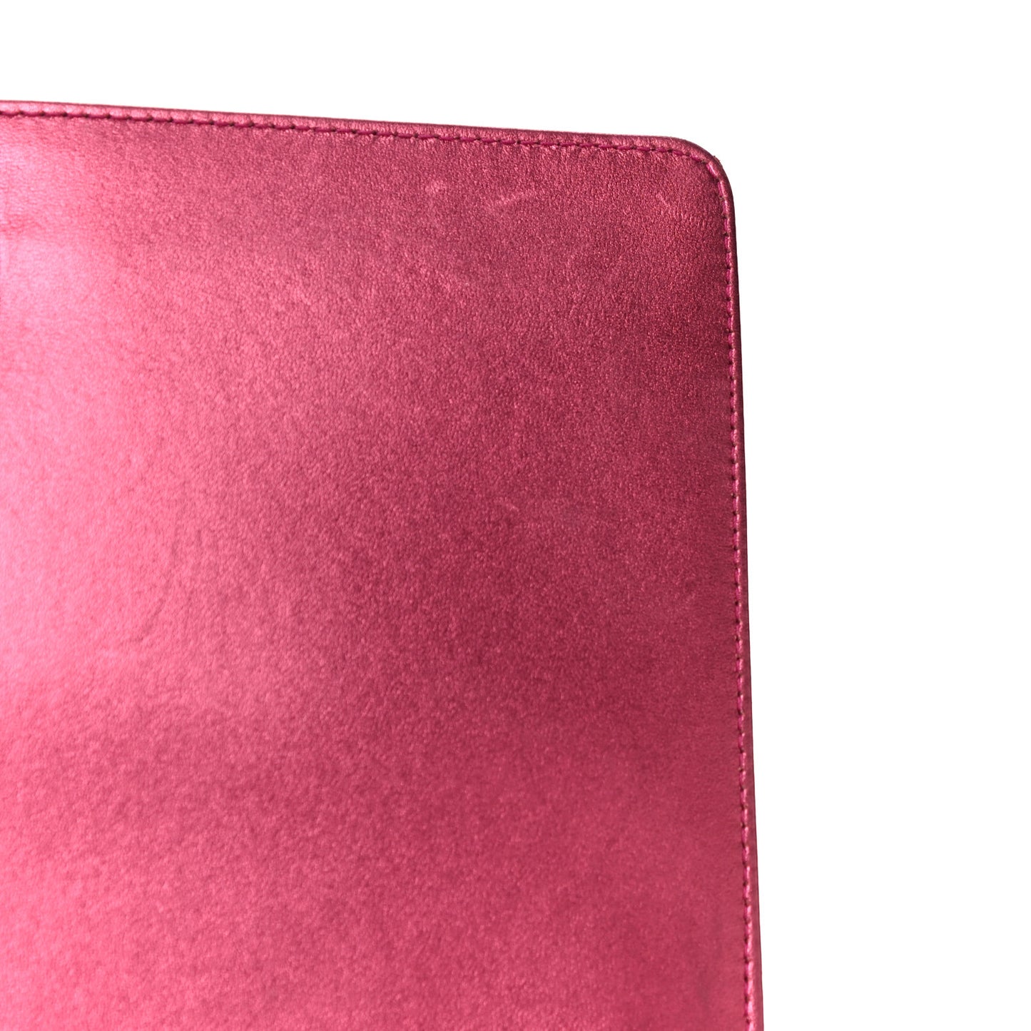 Metallic Patent Quilted New Medium Boy Flap Fuchsia