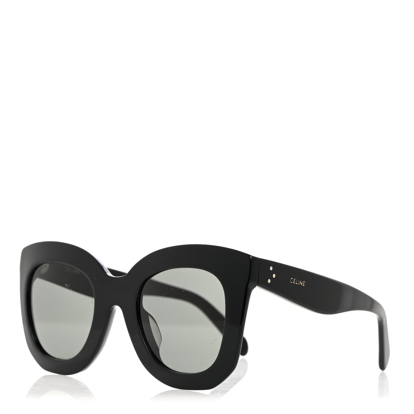 Oversized Round Sunglasses CL4005FN Black