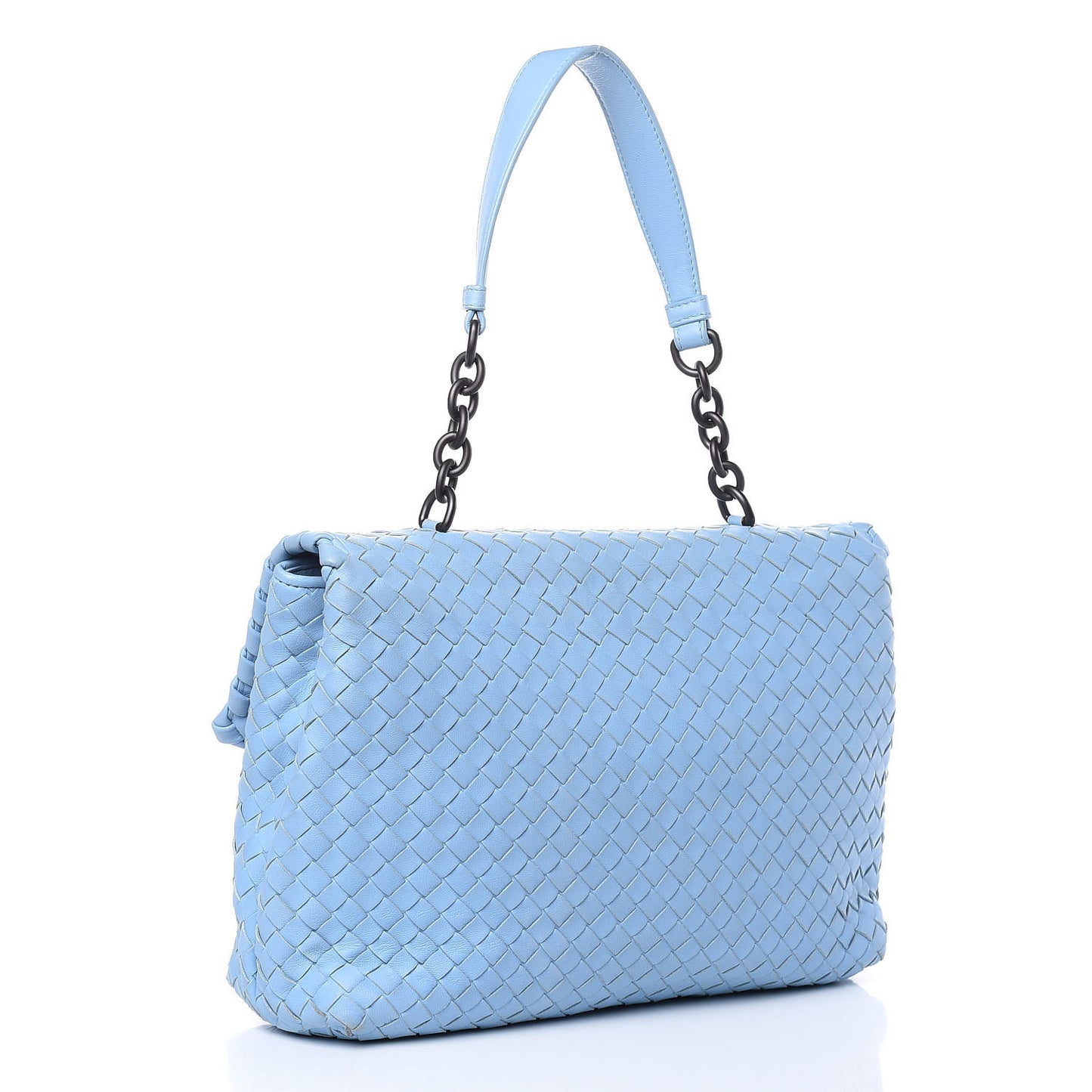 Nappa Intrecciato Large Olimpia Bag Light Blue