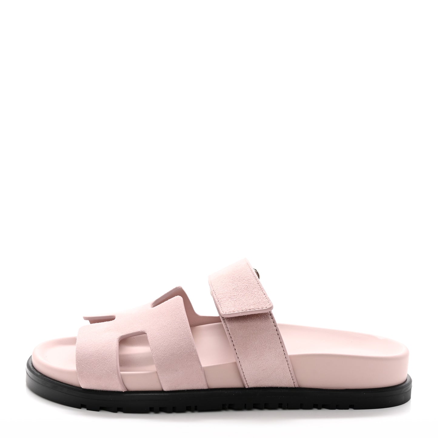 Suede Goatskin Womens Chypre Sandals 35.5 Rose Porcelaine