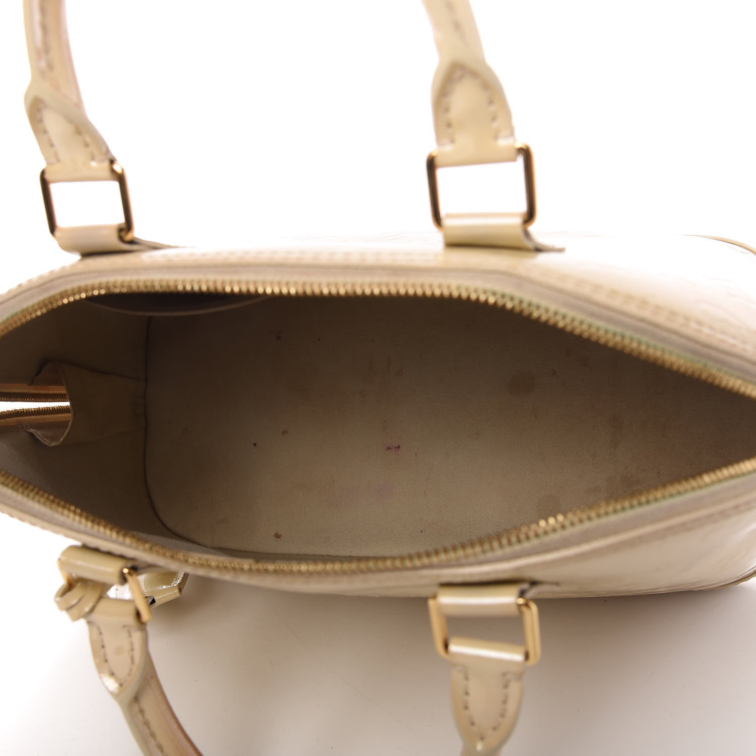Louis Vuitton Vernis Alma PM Blanc Corail 5 of 12
