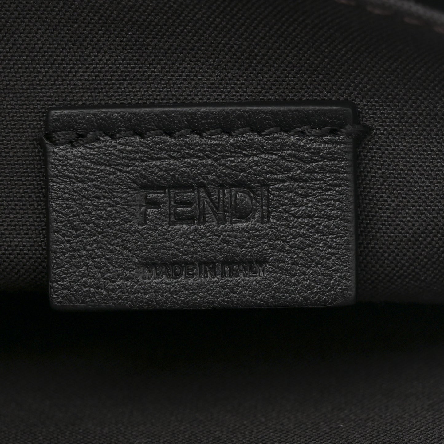 Vitello Soft F is Fendi Bi-Color FF 1974 Embossed Envelope Wallet On Chain with Pouches Maya Black