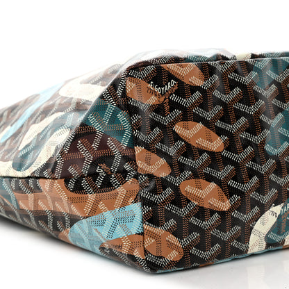 Goyard Goyardine Saint Louis Lettres Camouflage PM Black Blue 10 of 11