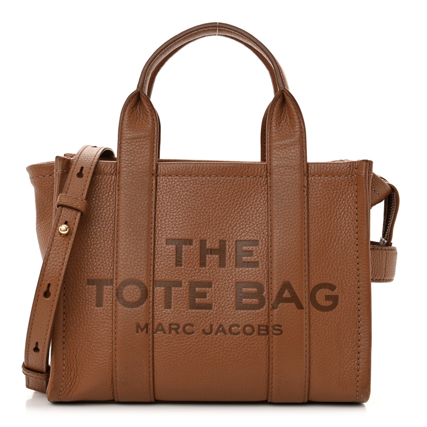Grained Calfskin Mini The Tote Bag Argan Oil