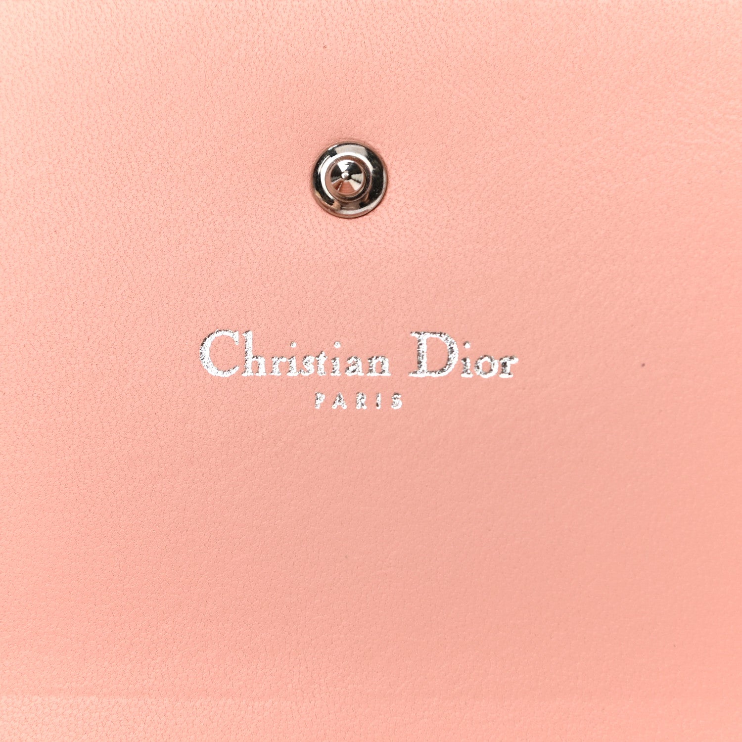 Christian Dior Grained Calfskin Diorama Croisiere Chain Wallet Rose Poudre 6 of 11