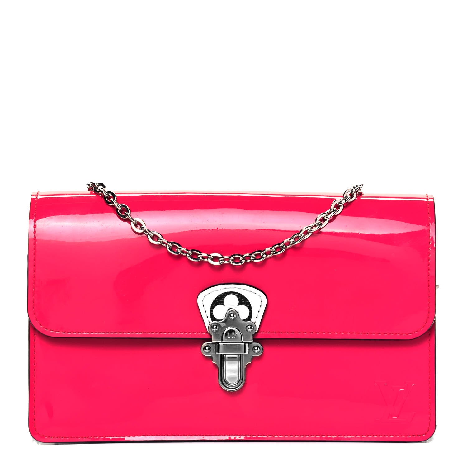 Louis Vuitton Patent Calfskin Monogram Cherrywood Chain Wallet Berlingot Pink 1 of 8