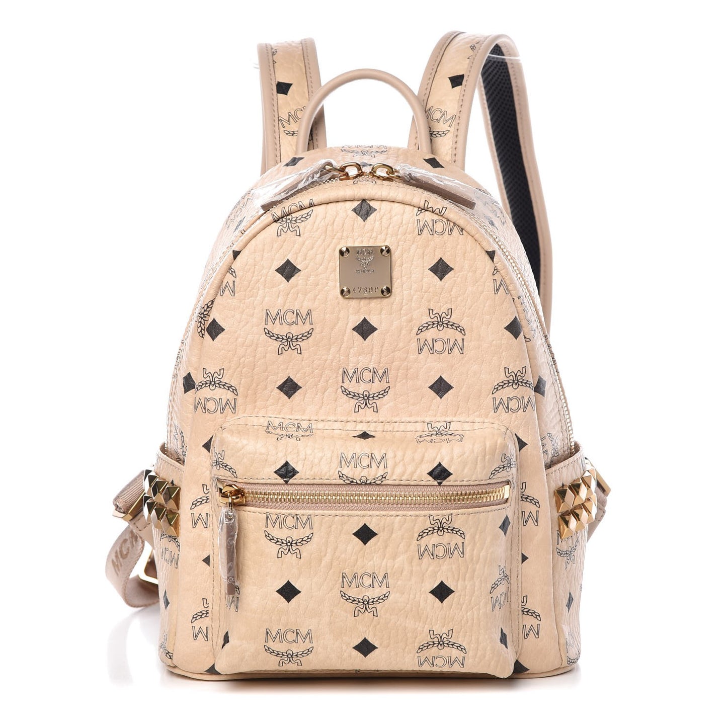 Visetos Side Stud Mini Stark Backpack Beige