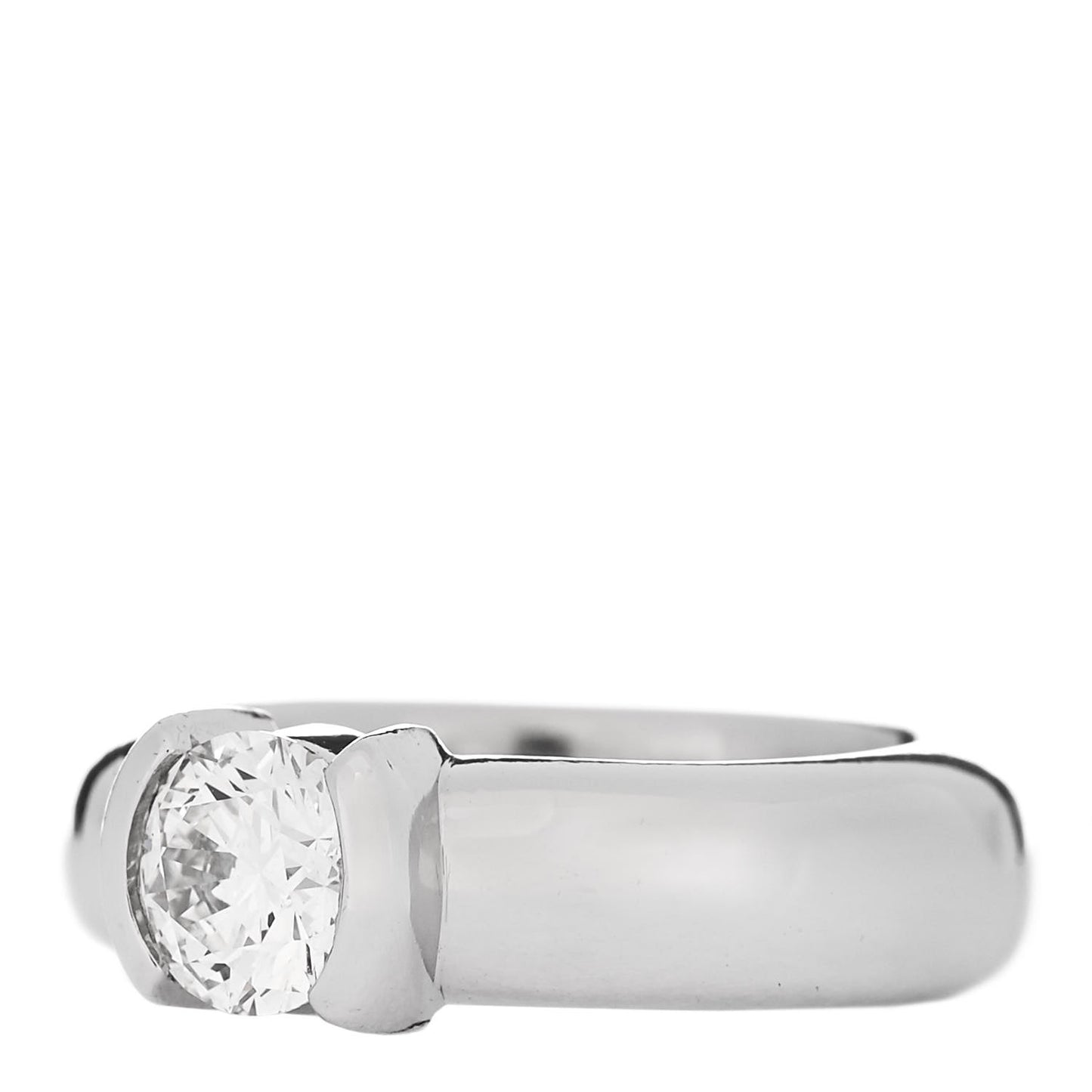 Platinum Diamond .71ct Etoile Solitaire Engagement Ring 47 4