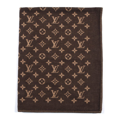 Louis Vuitton Wool Cashmere Neo Monogram Blanket 1 of 4