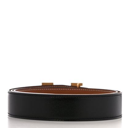 Hermes Box Togo 32mm H Belt 100 Black Gold 2 of 6