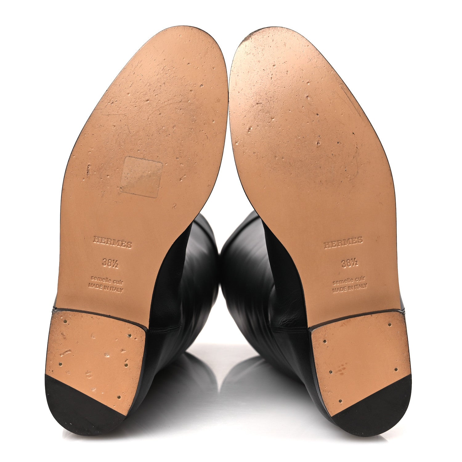 Hermes Box Kelly Jumping Boots 38.5 Black 7 of 11
