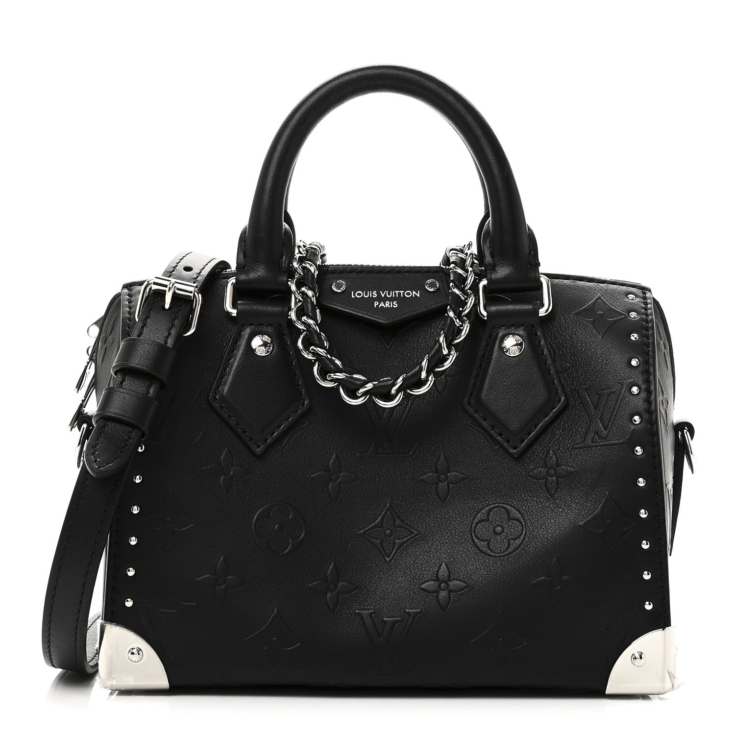 Louis Vuitton Calfskin Monogram Bold Speedy Trunk 20 1 of 10