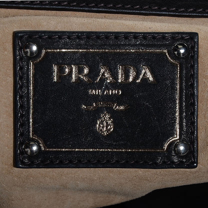 Prada Tessuto Gaufre Camouflage Frame Satchel Fumo 6 of 10