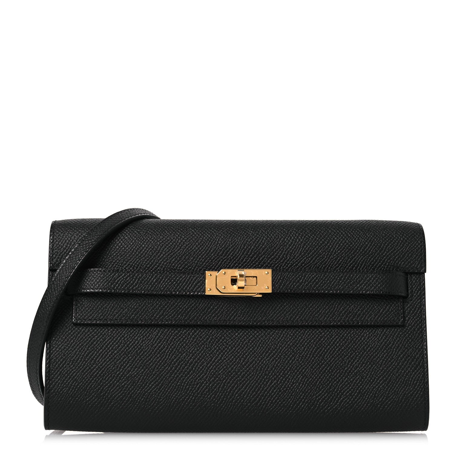 Hermes Epsom Kelly Wallet To Go Black 1 of 13