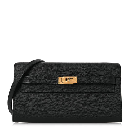 Hermes Epsom Kelly Wallet To Go Black 1 of 13