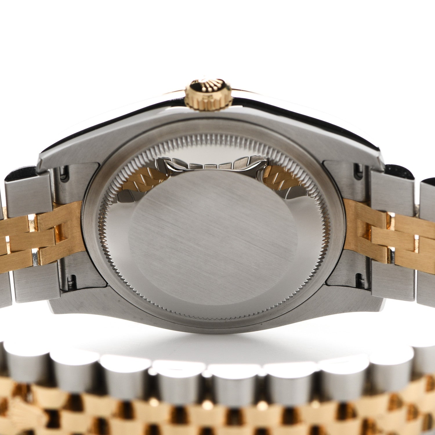 Rolex Stainless Steel 18K Yellow Gold Diamond 36mm Oyster Perpetual Datejust Watch Silver Jubilee 116233 4 of 5