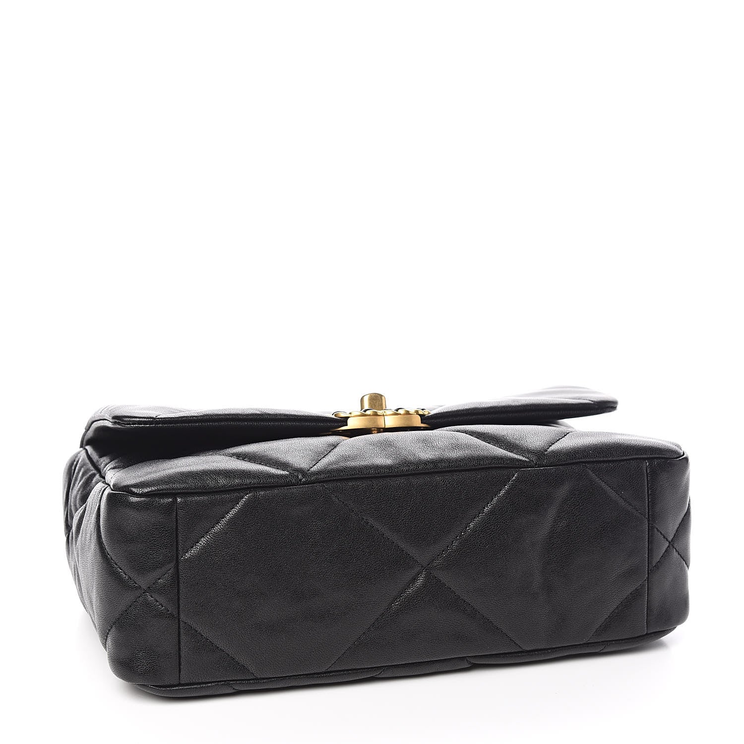 Chanel Goatskin Quilted Medium 19 Flap Black 4 of 11