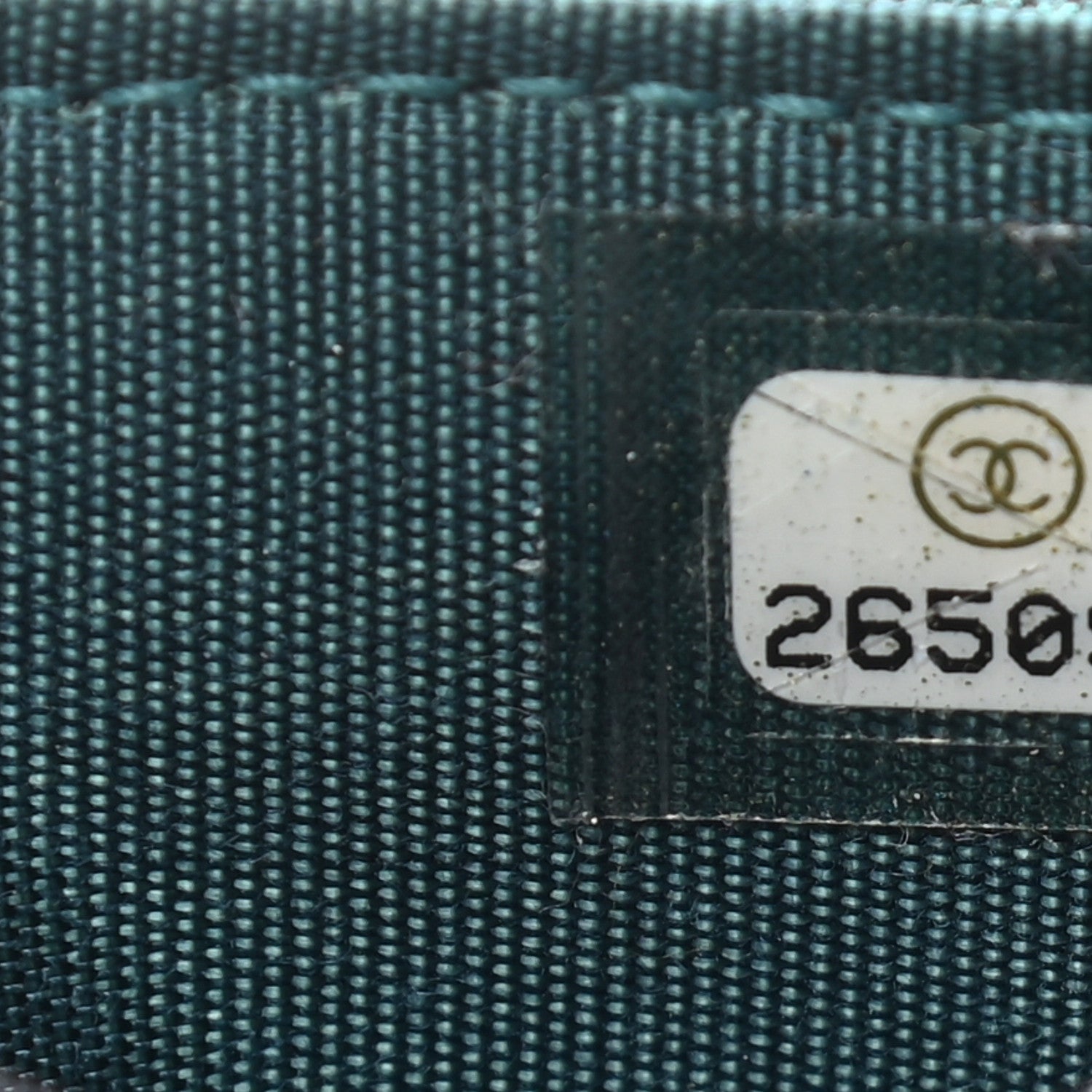Chanel Iridescent Caviar Quilted Filigree Card Holder Dark Turquoise 8 of 8
