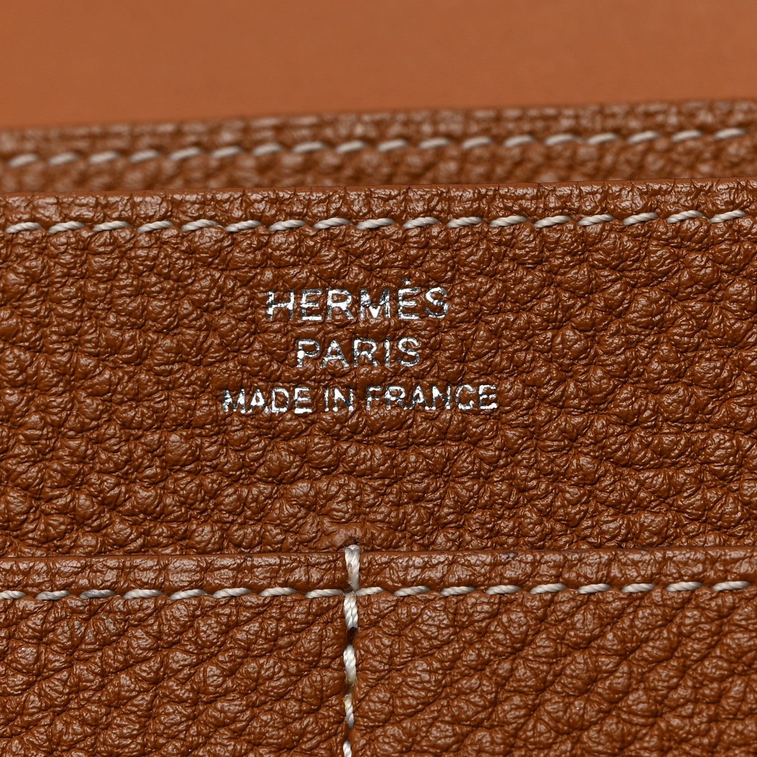 Hermes Togo Dogon Duo Wallet Gold 7 of 10