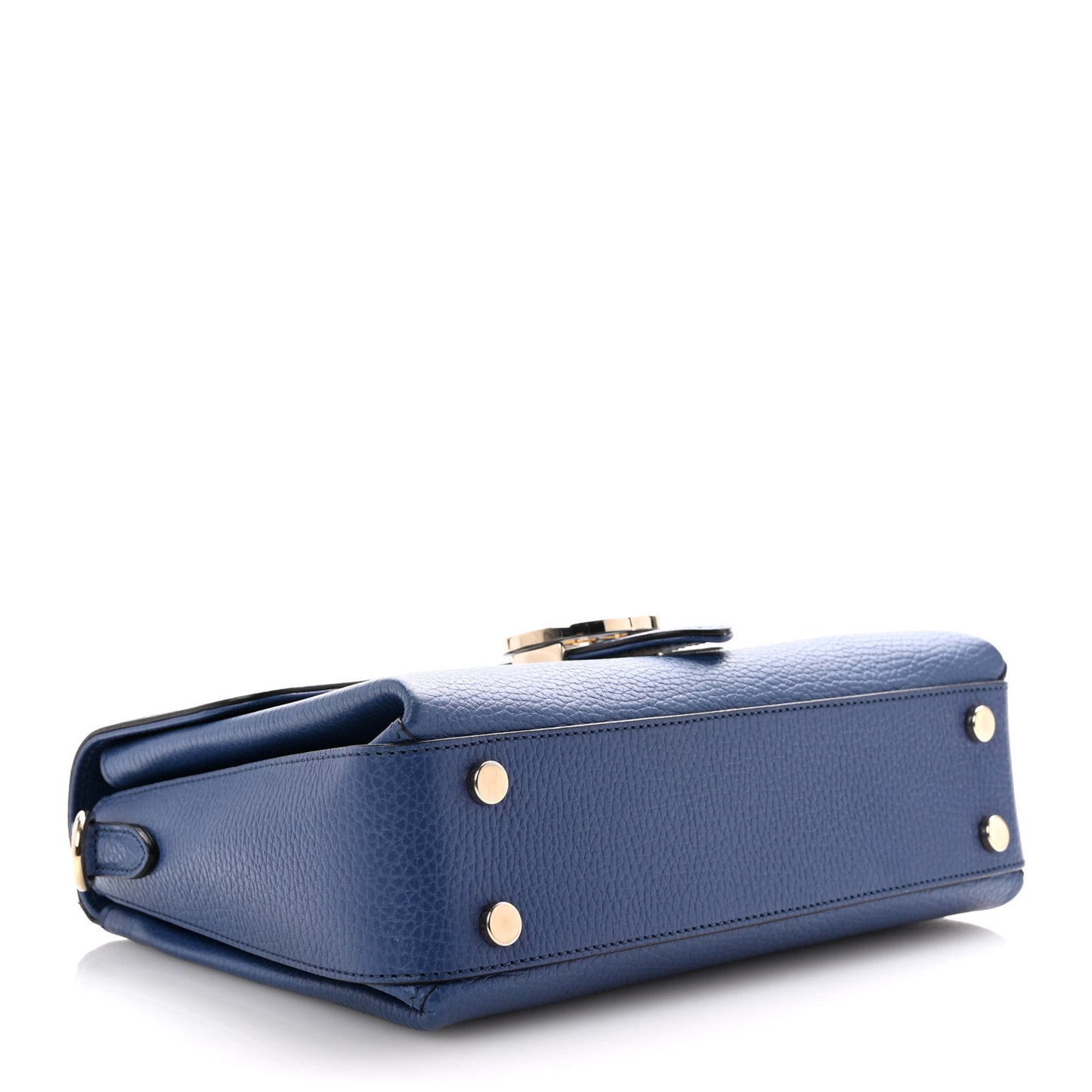 Dollar Calfskin Interlocking G Top Handle Shoulder Bag Caspian