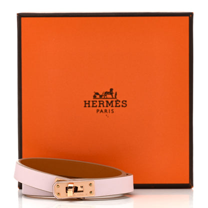 Hermes Swift Kelly Double Tour Bracelet Mauve Pale 7 of 7
