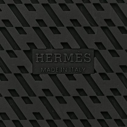 Hermes Calfskin Womens Chypre Sandals 37 Black 6 of 14