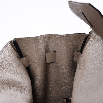 Hermes Taurillon Clemence Birkin 35 Gris Tourterelle 27 of 36