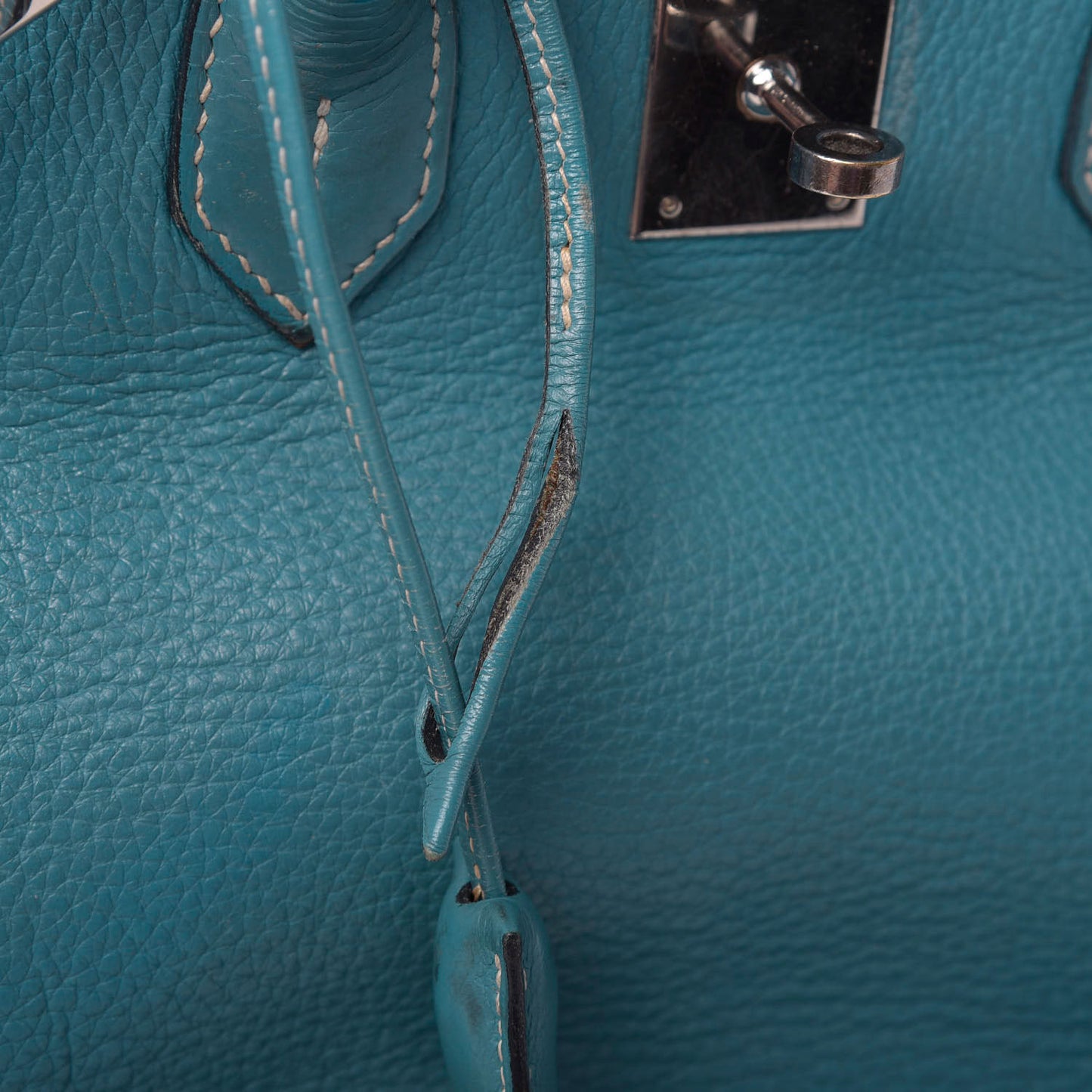 Taurillon Clemence Birkin 35 Bleu Jean