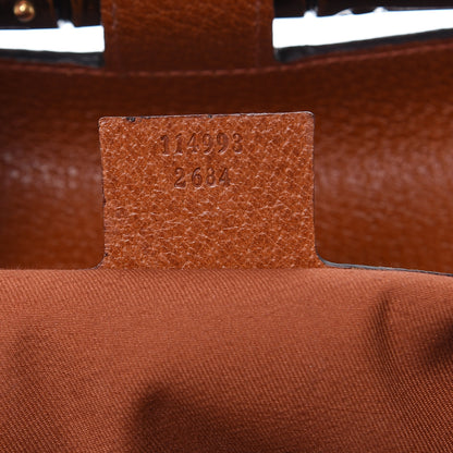 Gucci Monogram Bamboo Bullet Satchel Brown 7 of 13