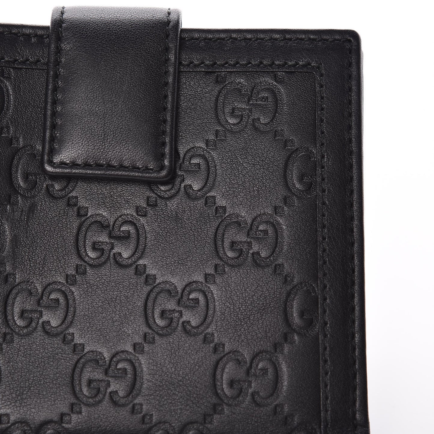 Guccissima Sukey French Flap Wallet Black
