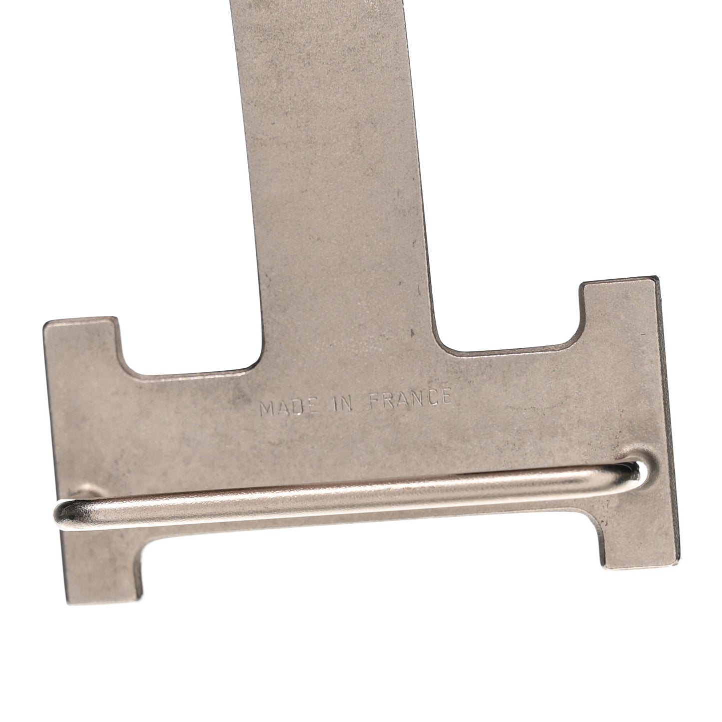Palladium Guilloche 32mm H Belt Buckle