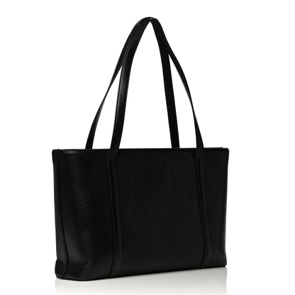MCM Calfskin Studded Tote Black 4 of 14