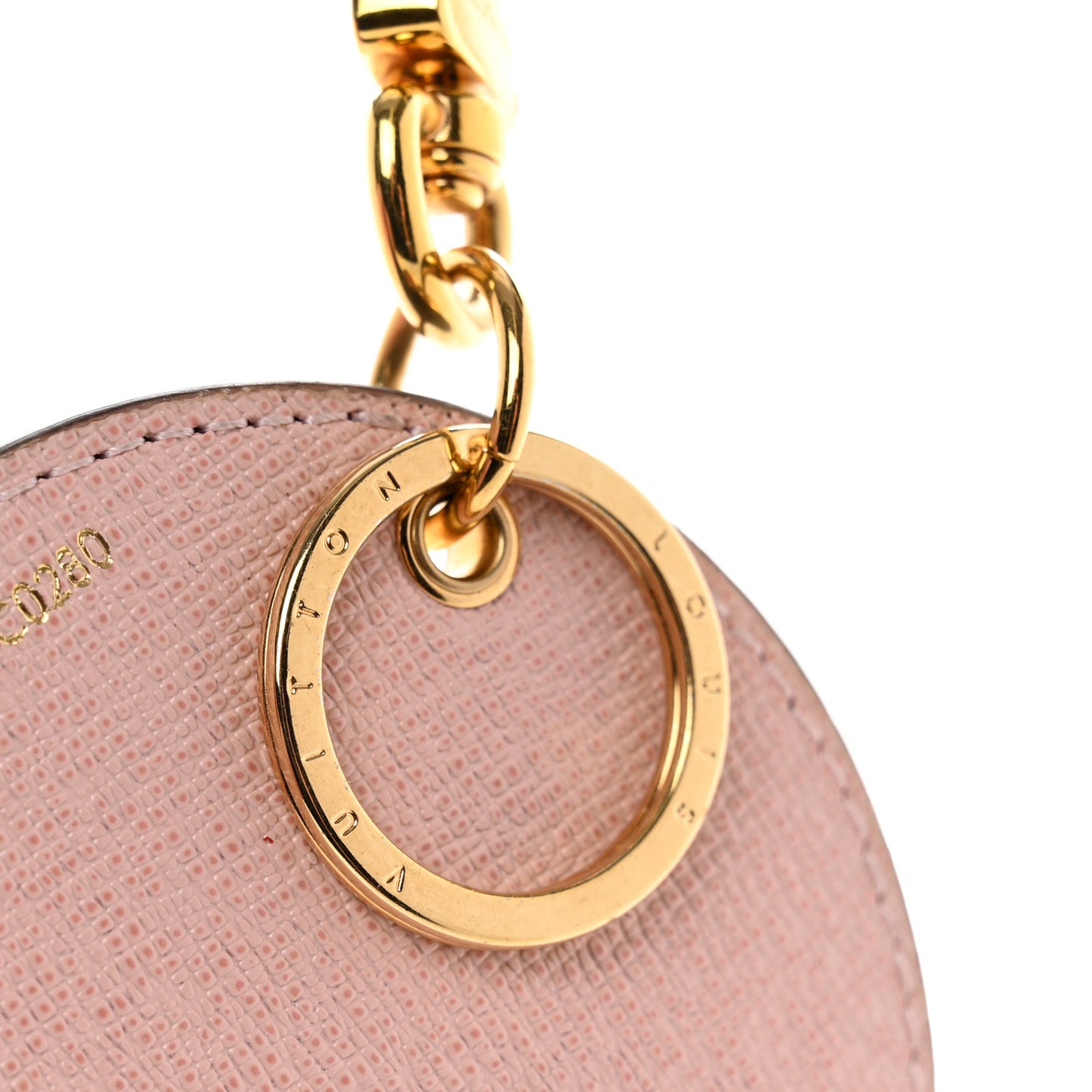 Monogram 2020 Christmas Animation Big Wheel Bag Charm Key Ring Rose Ballerine