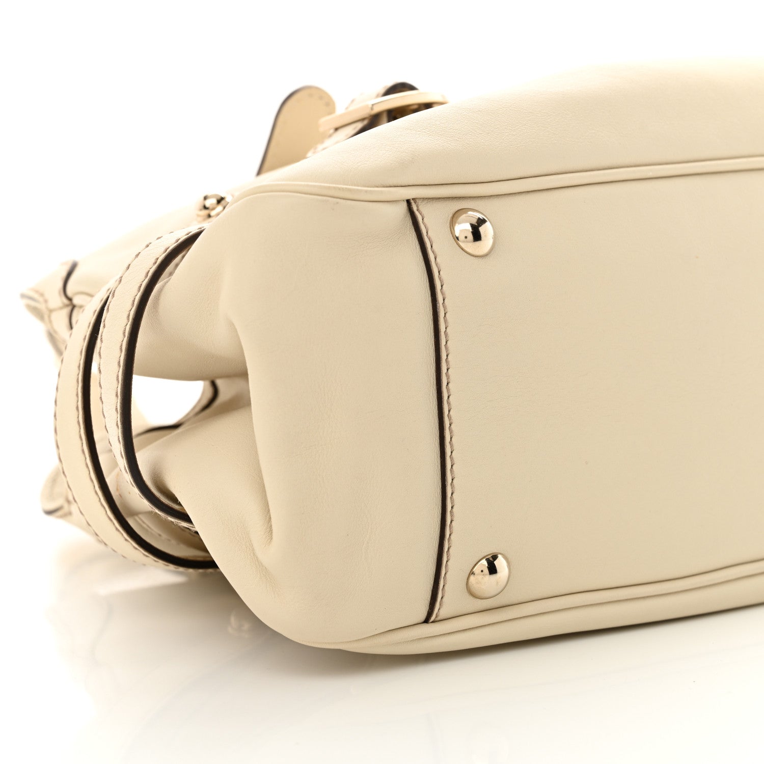 Gucci Calfskin Shoulder Bag Ivory 9 of 12