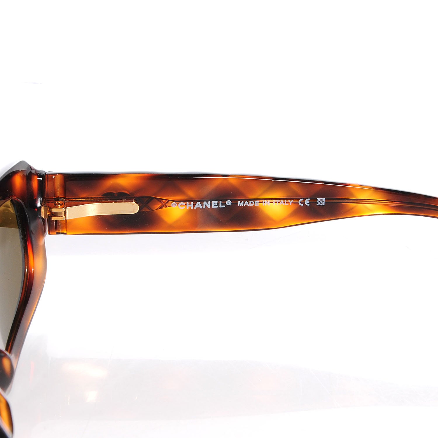 Chanel Tortoise Quilted Sunglasses 5094 3 of 5