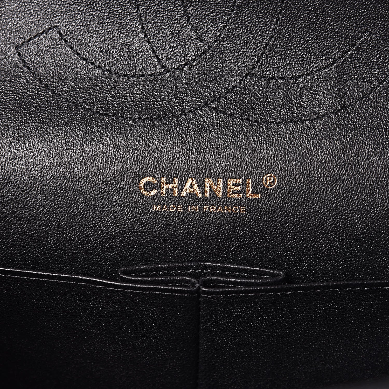 Chanel Caviar Chevron Quilted Jumbo Double Flap Black 6 of 15