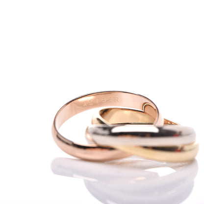 Cartier 18K Pink Yellow White Gold Classic Les Must De Trinity Ring 53 6.5 4 of 7