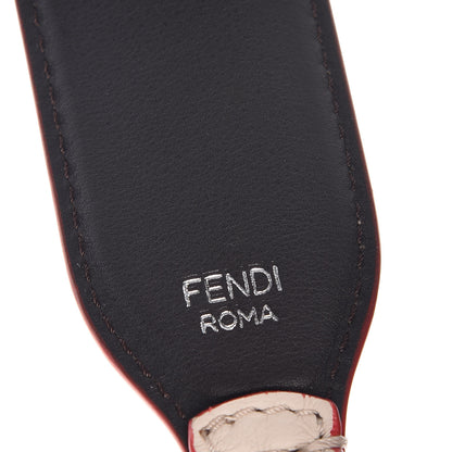 Fendi Vitello Dolce Fun Fair Metal Studded Strap You Camelia Multicolor 3 of 4
