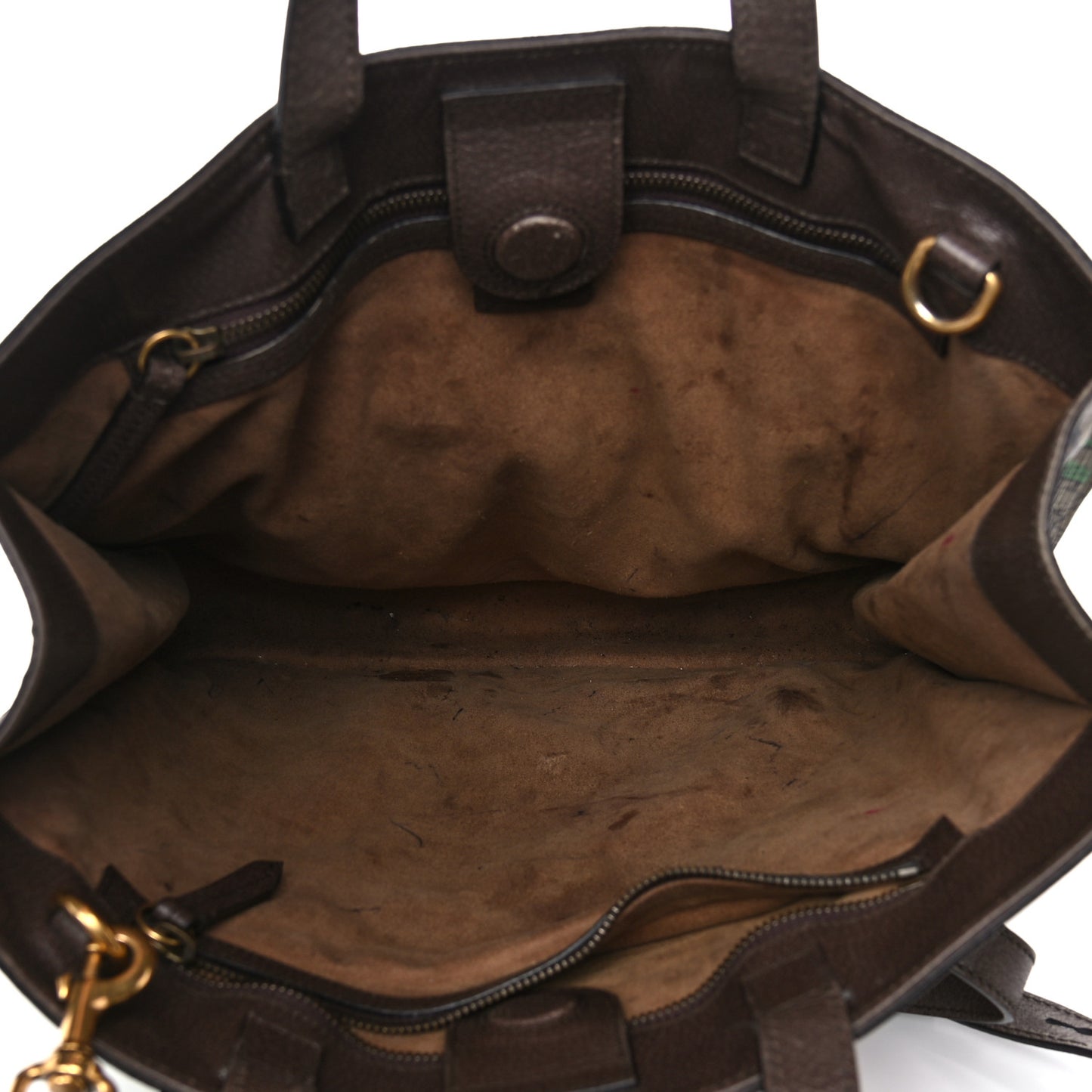 GG Supreme Monogram Bengal Vertical Tote Brown