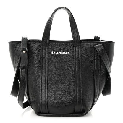 Balenciaga Grained Calfskin XS Everyday North South Shoulder Tote Bag Black 1 of 12