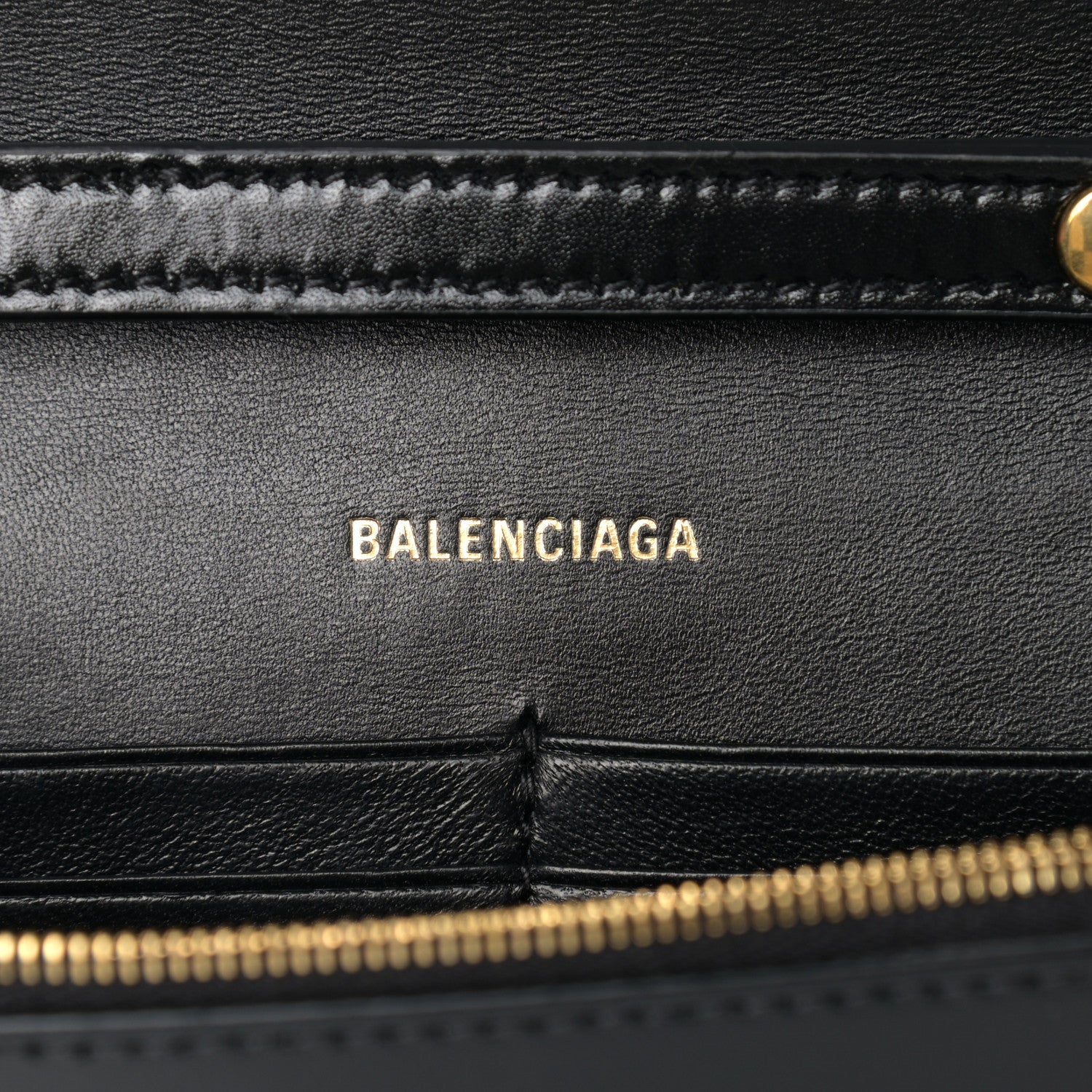 Balenciaga Shiny Box Calfskin Hourglass Chain Bag Black 5 of 8