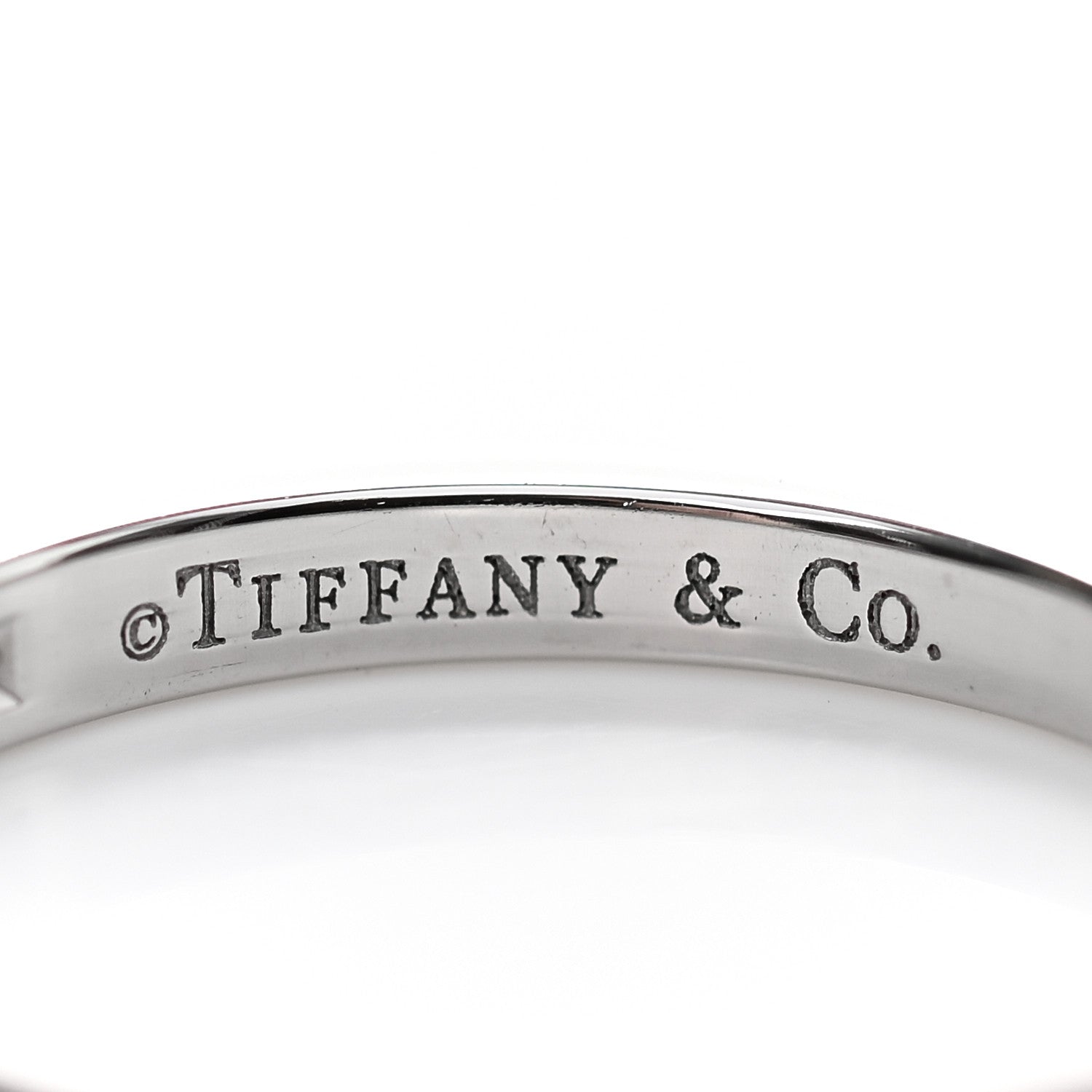 Tiffany Platinum Diamond .20ctw Half Circle Wedding Band Ring 47 4 4 of 5