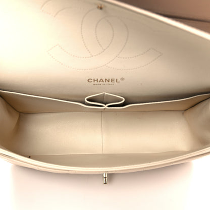 Chanel Caviar Quilted Jumbo Double Flap Light Beige 5 of 11