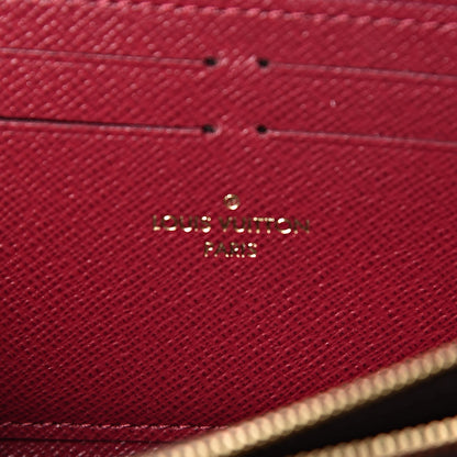 Louis Vuitton Monogram Clemence Wallet Fuchsia 6 of 7